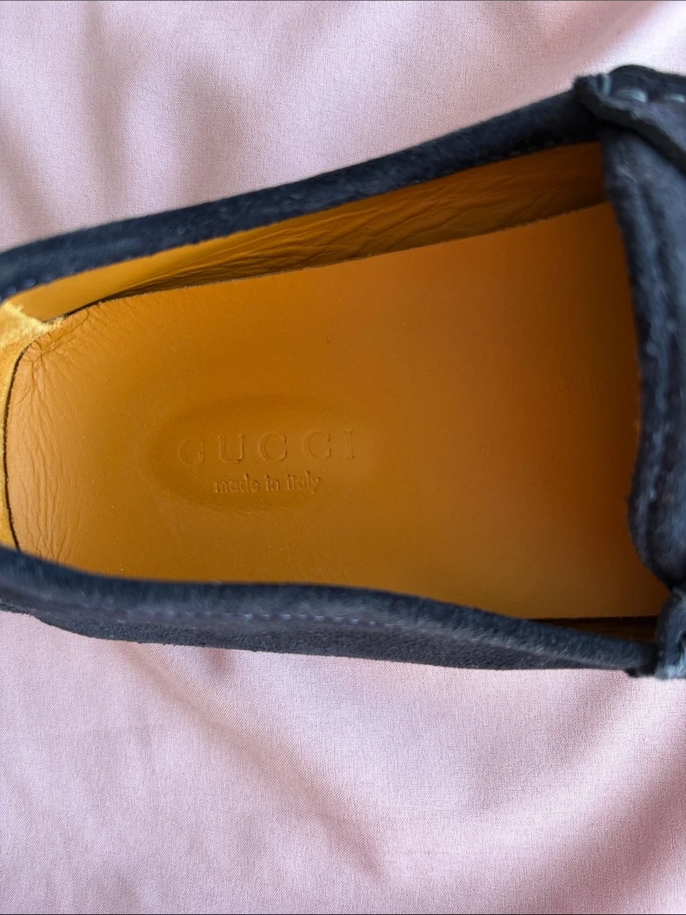 Gucci Black Suede Horsebit Driving Loafers